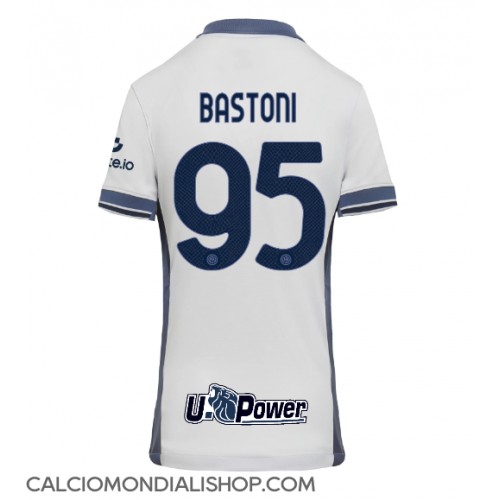 Maglie da calcio Inter Milan Alessandro Bastoni #95 Seconda Maglia Femminile 2024-25 Manica Corta